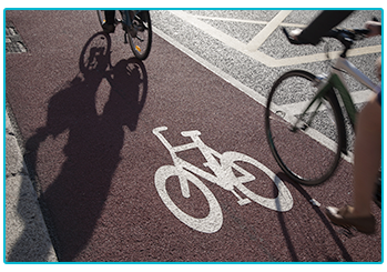Stay safe while cycling to work - cycle path