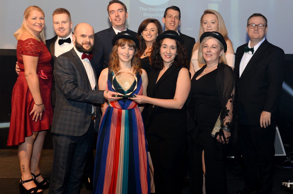 Members of the team accept the award at the Yorkshire Financial Awards 2019