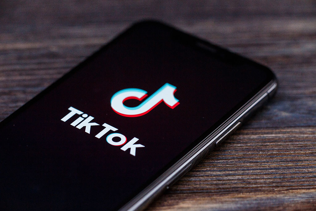 TikTok app on iphone