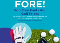 Image promoting the golf giveaway