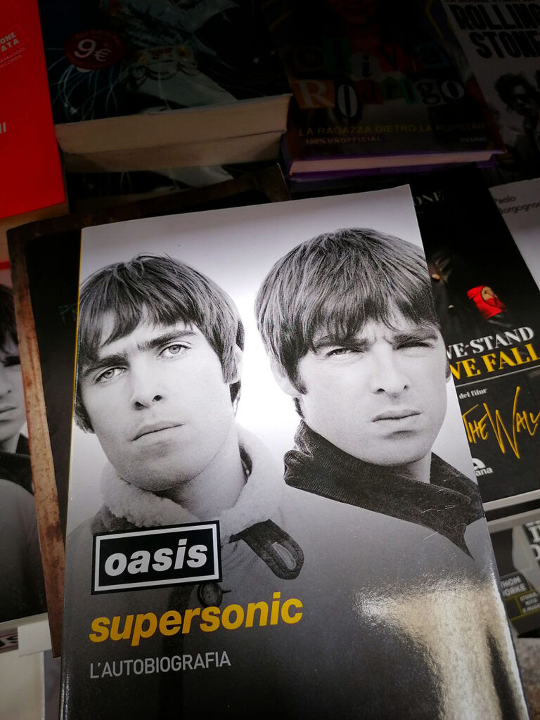 the cover of the Supersonic book by Oasis