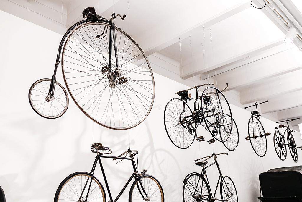 Old Retro Vintage Bicycle Huge Wheels.