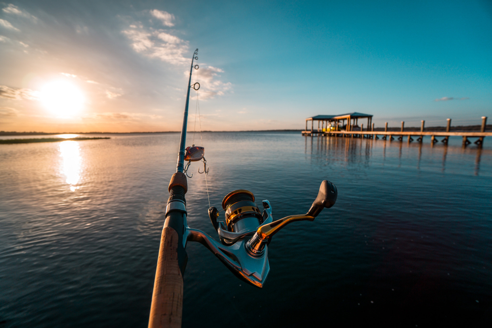 Fishing After Long Day Sunset.