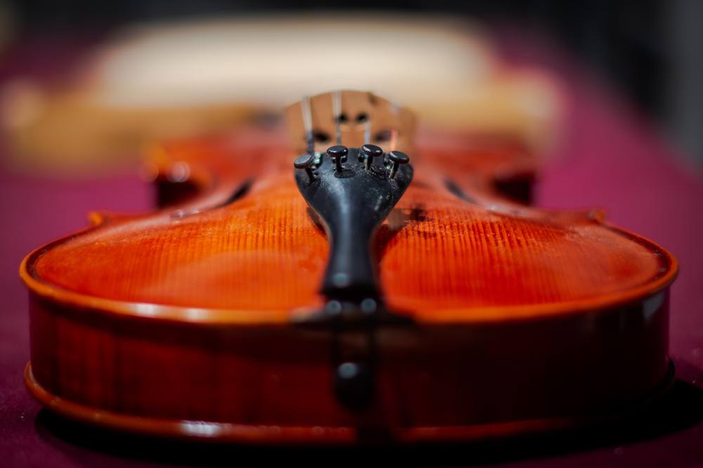 Baroque Violin Close Up.