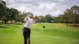 Professional Female Golfer Golf Club Distances