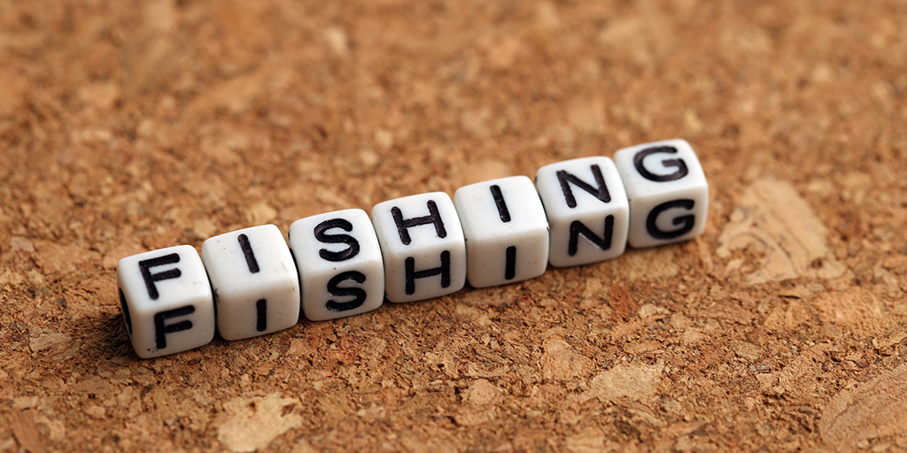 Fishing Terms Plastic Cube Concept.